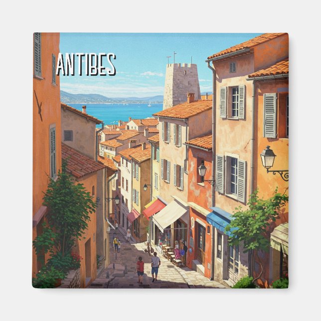 Antibes France Travel Magnet (Front)