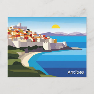 Antibes France Travel Postcard