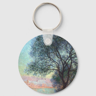 Antibes in the Morning by Claude Monet Keychain
