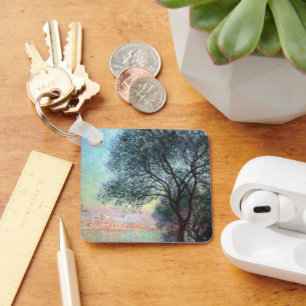 Antibes in the Morning by Claude Monet Keychain
