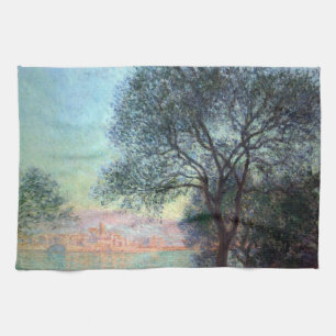 Antibes in the Morning by Claude Monet Kitchen Towel
