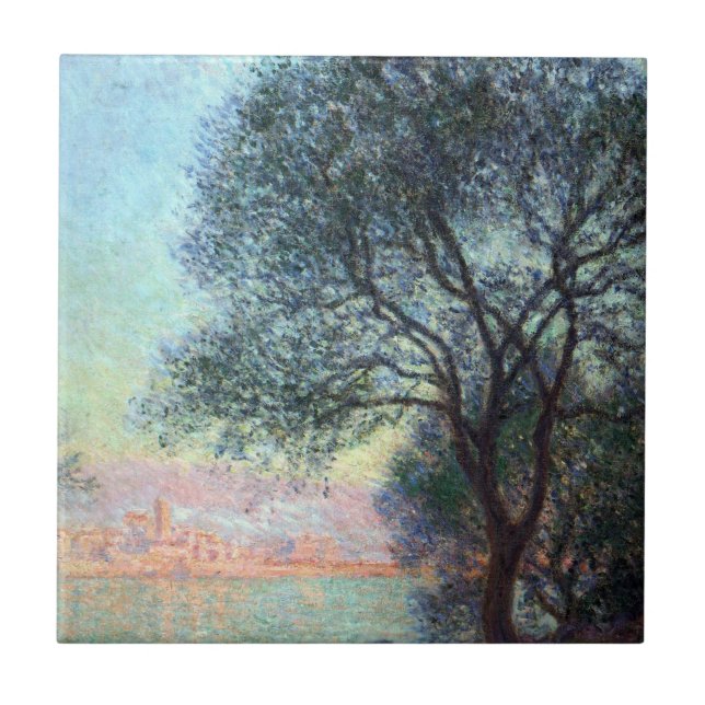 Antibes in the Morning by Claude Monet Tile (Front)