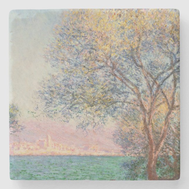 Antibes in the Morning  Stone Coaster (Front)
