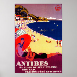 Antibes Poster Vintage Europe