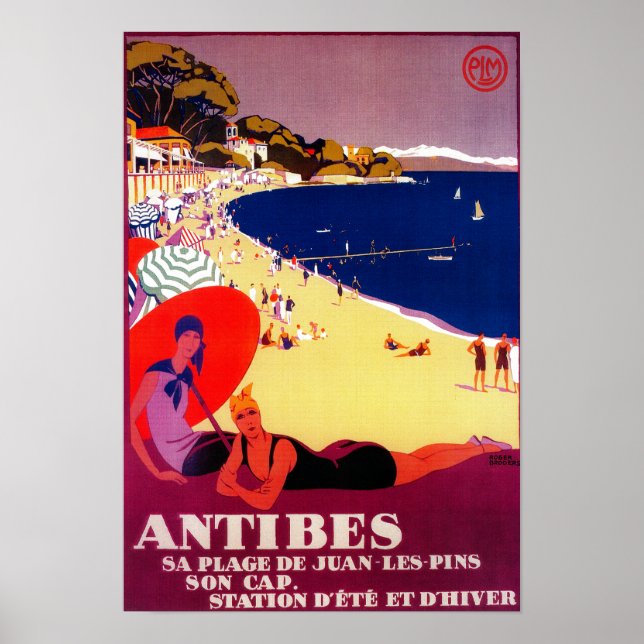 Antibes Poster Vintage Europe (Devant)