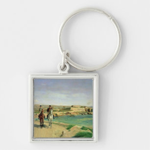 Antibes, the Horse Ride, 1868 Keychain