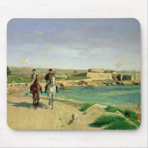 Antibes, the Horse Ride, 1868 Mouse Pad