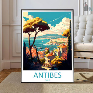 Antibes Travel Print Wall Art Antibes Wall Hanging