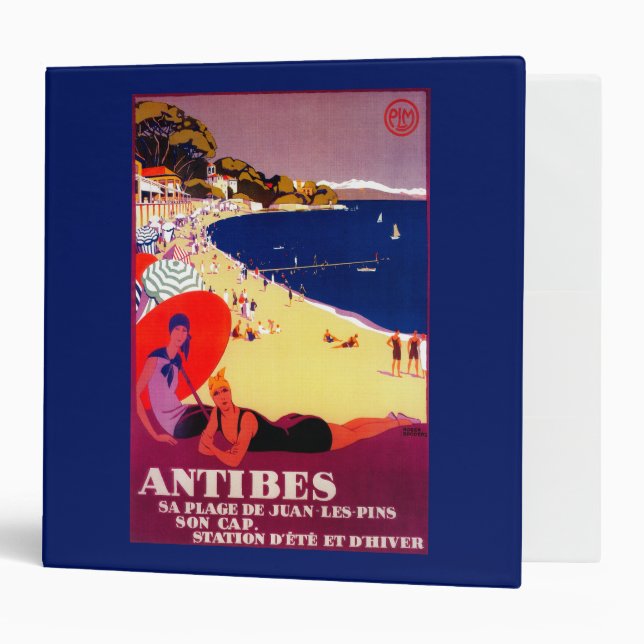 Antibes Vintage PosterEurope Binder (Front/Inside)
