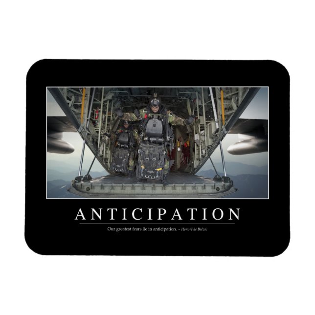 Anticipation: Inspirational Quote Magnet (Horizontal)