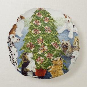 Anticipation Round Pillow