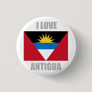 Antigua And Barbuda 1 Inch Round Button