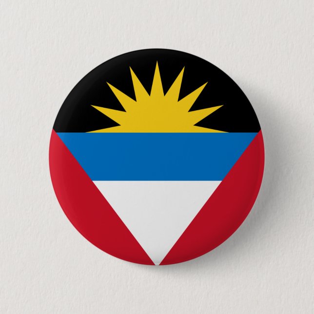 antigua and barbuda 2 inch round button (Front)