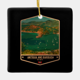 Antigua and Barbuda Ceramic Ornament