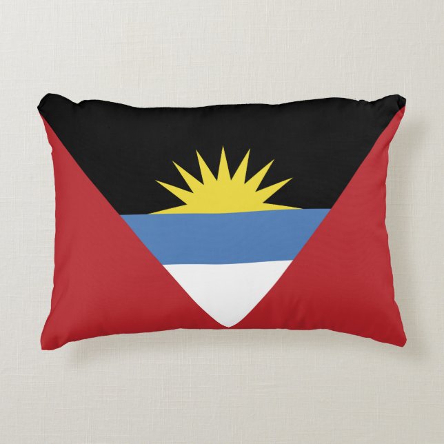 Antigua and Barbuda flag Accent Pillow (Front)