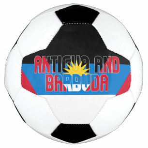Antigua and Barbuda Flag Adorable Patriotic Soccer Ball