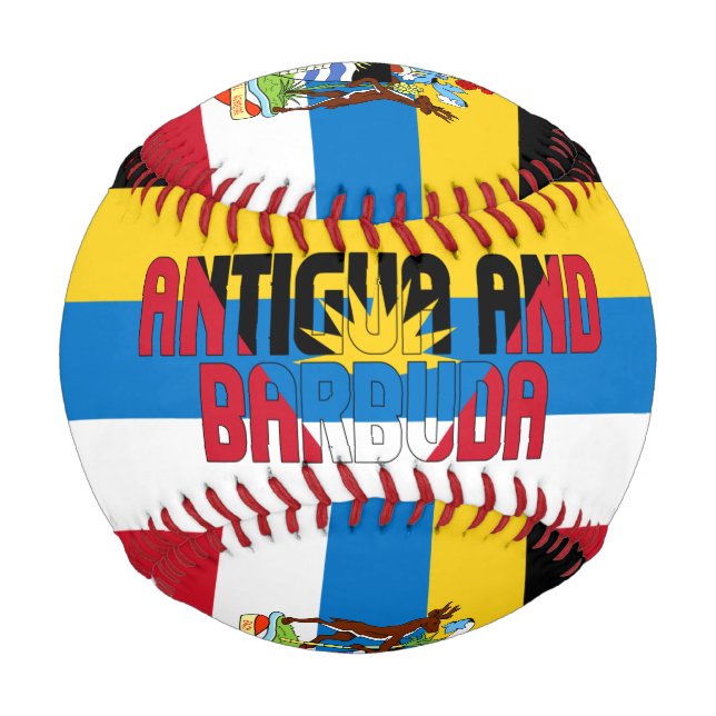 Antigua and Barbuda Flag and Coat of Arms Baseball (Front)