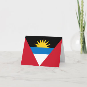 Antigua and Barbuda Flag Card