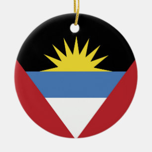 Antigua and Barbuda flag Ceramic Ornament
