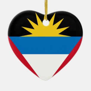 Antigua and Barbuda Flag Ceramic Ornament
