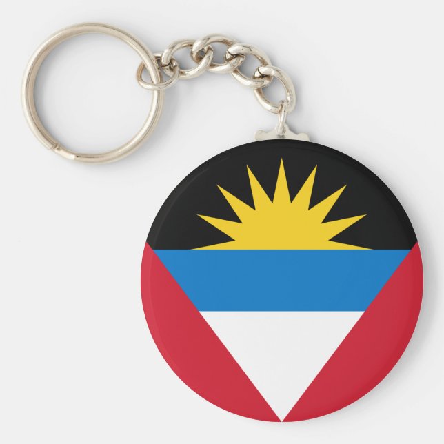 Antigua and Barbuda Flag Keychain (Front)
