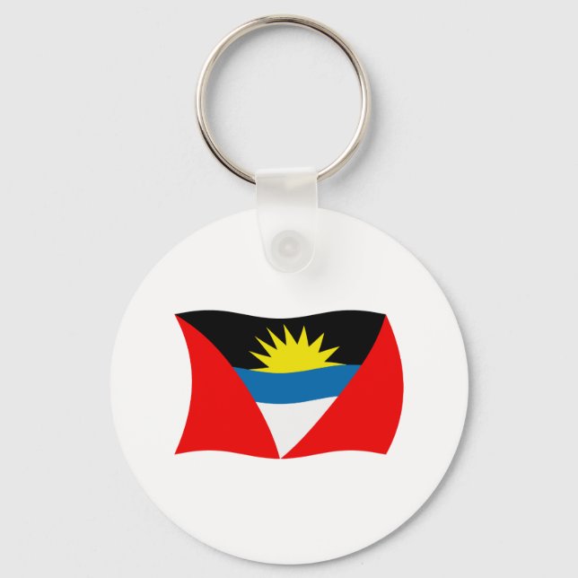 Antigua and Barbuda Flag Keychain (Front)