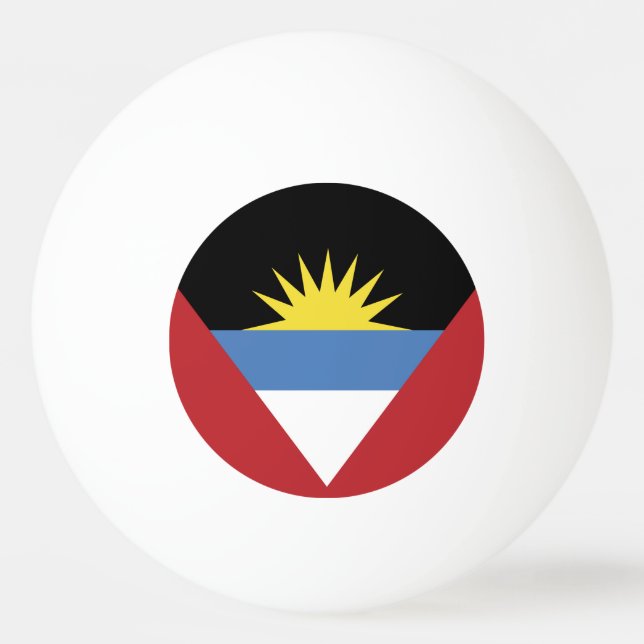 Antigua and Barbuda flag Ping Pong Ball (Front)