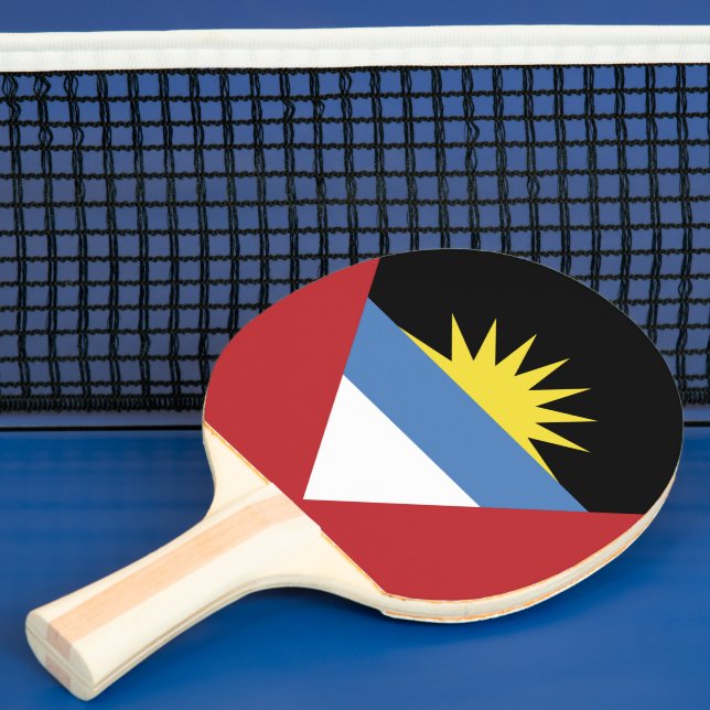Antigua and Barbuda flag Ping Pong Paddle (Insitu)