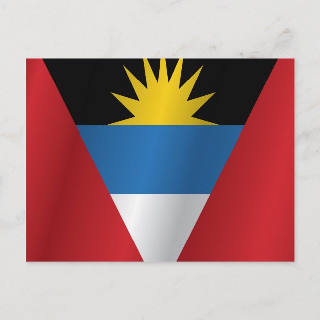 Antigua and Barbuda flag Postcard (Front)