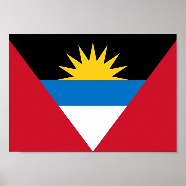 Antigua and Barbuda Flag Poster (Front)