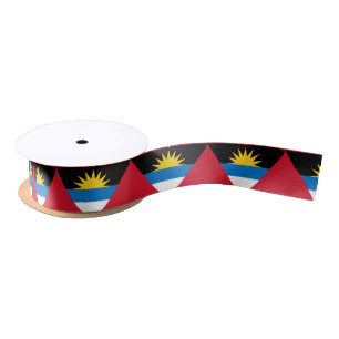 Antigua and Barbuda Flag Satin Ribbon