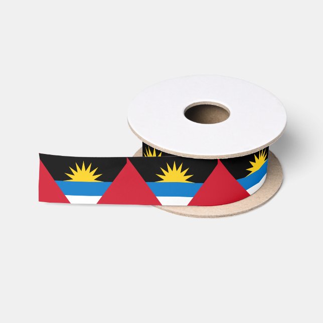 Antigua and Barbuda Flag Satin Ribbon (Spool)