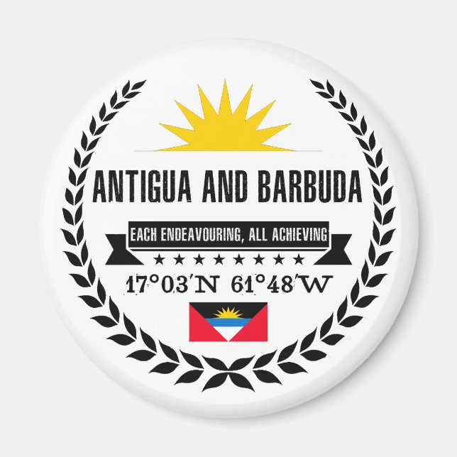 Antigua and Barbuda Magnet (Front)