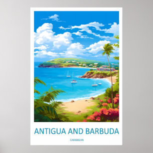 Antigua And Barbuda Park National Travel Poster