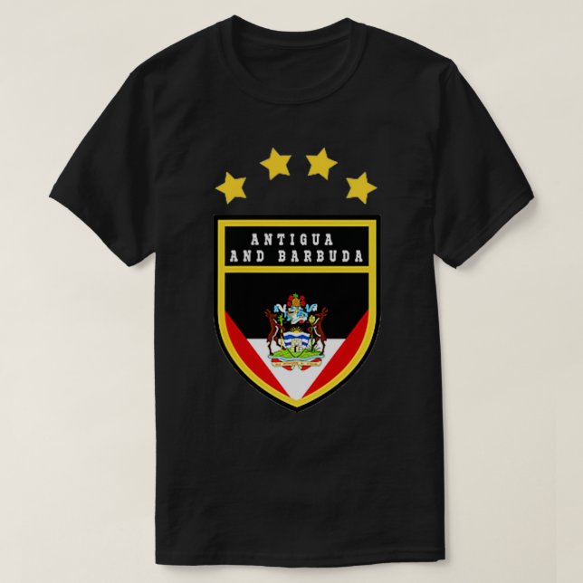 Antigua and Barbuda pocket coat of arms national p T-Shirt (Design Front)