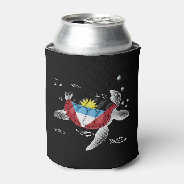 Antigua And Barbuda Turtle Can Cooler (Can Front)