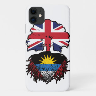 Antigua Antiguan British UK Tree Roots Flag iPhone 11 Case