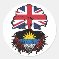 Antigua Antiguan British UK Tree Roots Flag