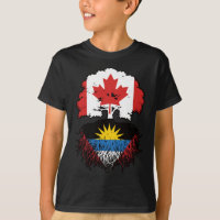 Antigua Antiguan Canadian Canada Tree Roots Flag