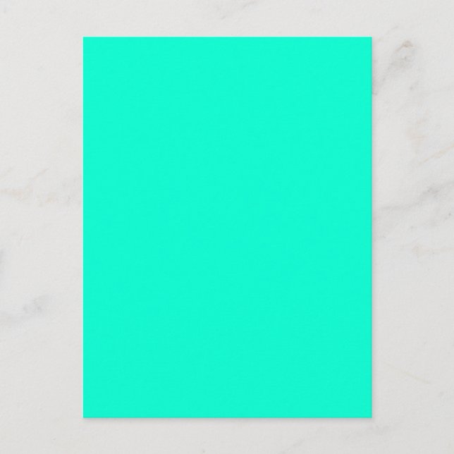 Antigua Aqua Aquamarine Blue Green Tropical Postcard (Front)