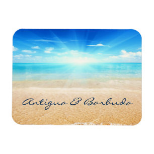 Antigua & Barbuda beach sunrise Magnet