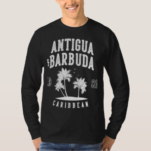 Antigua & Barbuda Caribbean Palm Tree T-Shirt