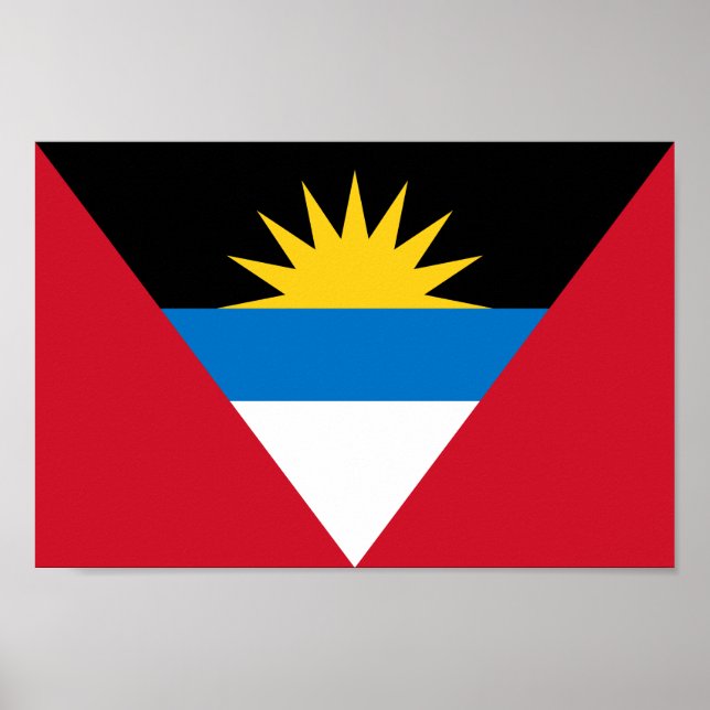 Antigua & Barbuda flag Poster (Front)