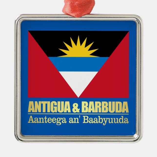 Antigua & Barbuda Metal Ornament (Front)