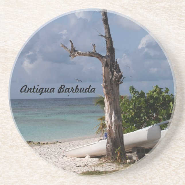 Antigua Barbuda Series--Long Bay Beach Coaster (Front)