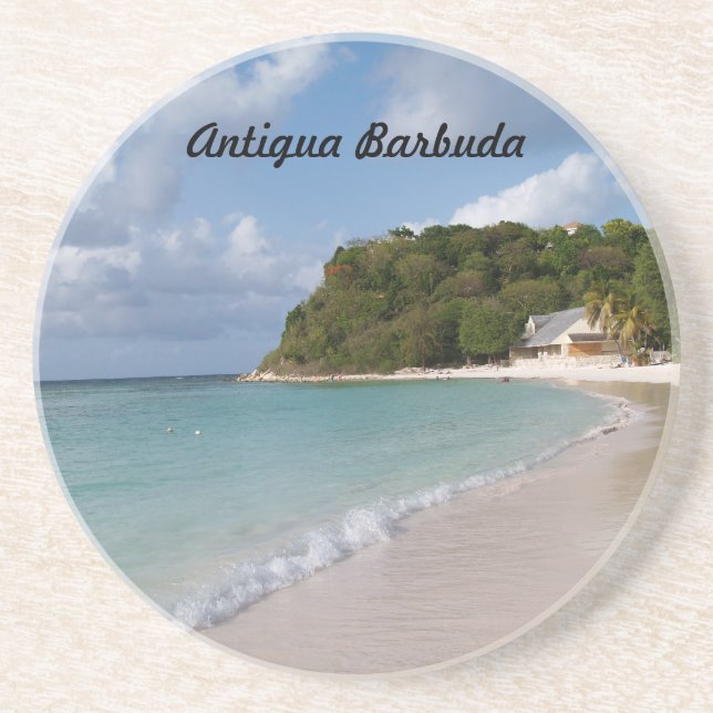 Antigua Barbuda Series--Long Bay Beach Coaster (Front)
