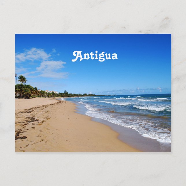 Antigua Beach Postcard (Front)