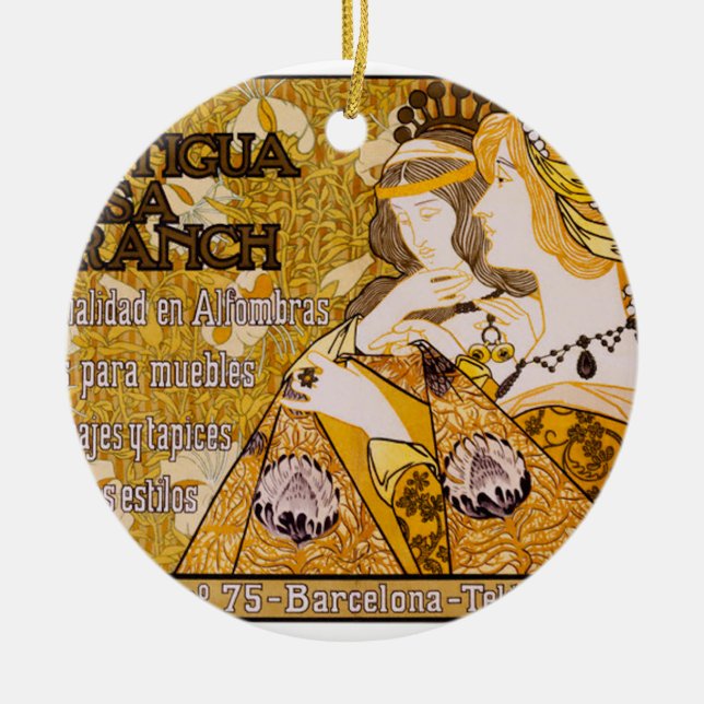 Antigua Casa Franch Ceramic Ornament (Front)