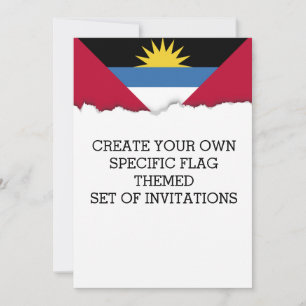Antigua Flag Invitation
