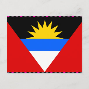 Antigua Flag Postcard
